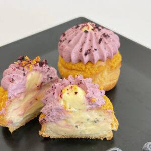 Croco choux cu lime și afine